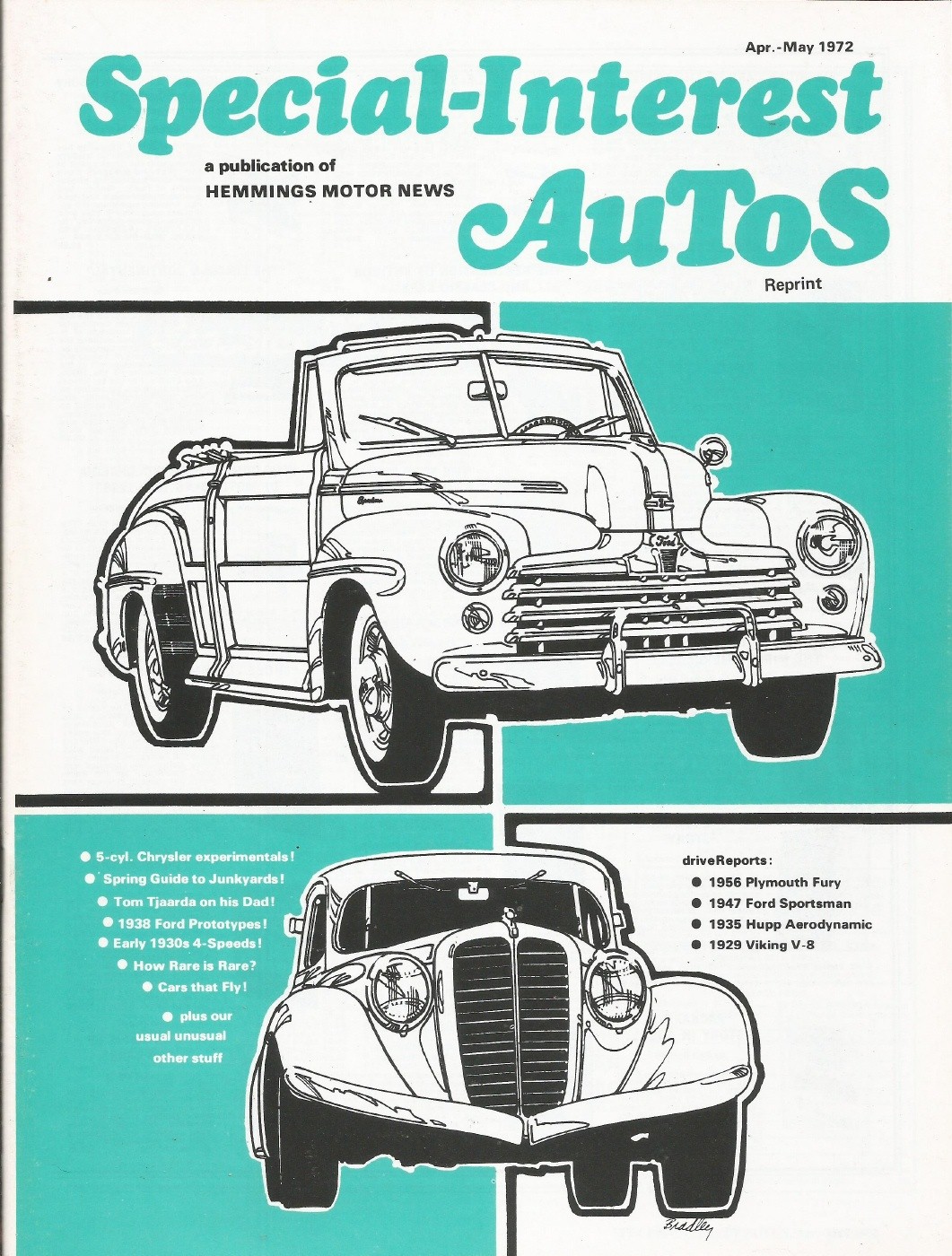 SPECIAL-INTEREST AUTOS 1972 APR #10 - FLYING CARS, FURY SPECIAL 8